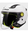 LS2 OF622 FUNNY 2 SOLID WHITE HELMET