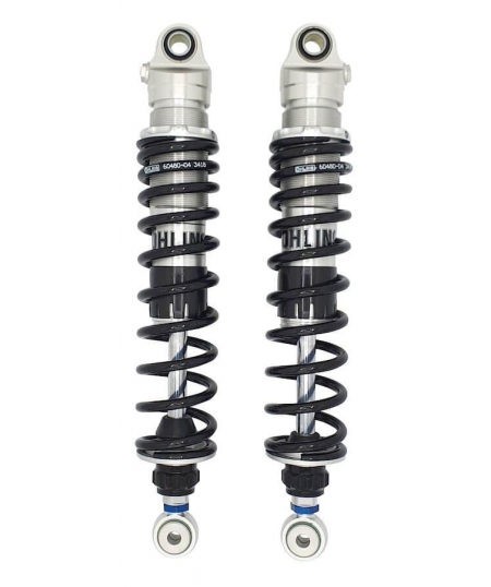 AMORTISSEURS ÖHLINS TWIN 650 SANS BOMBONE NOIRS