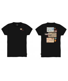 T SHIRT POSTCARDS NOIR