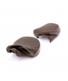 BROWN PLEATED SEAT COVER - METEOR 350