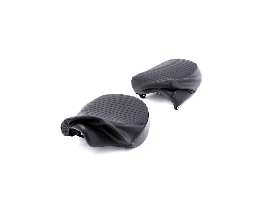 HOUSSE DE SELLE PLISSÉ NOIR - METEOR 350