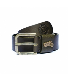 CEINTURE METAL BIKE OLIVE ROYAL ENFIELD