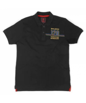 120th black polo shirt